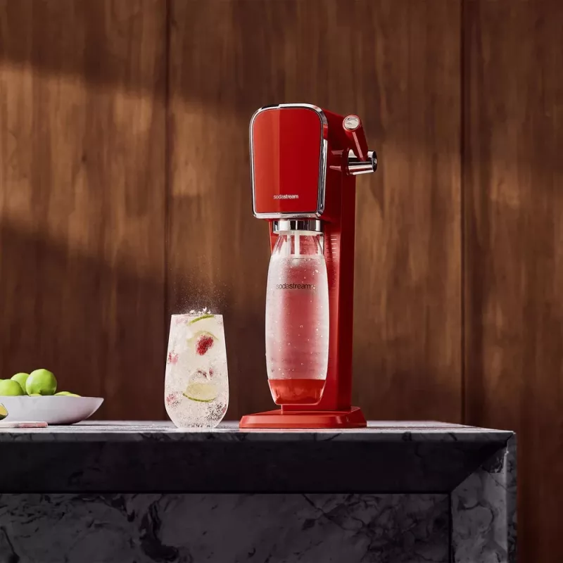 Sodos gaminimo aparatas SodaStream Art Mandarino Raudonos Spalvos 1L Gazuotas Butelis