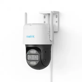 IP apsaugos kamera Reolink TrackMix serija G765 HD — 4 MP, 2560×1440, 6x optinis priartinimas, motorizuotas automatinis fokusavimas, naktinis matymas 30 m, PoE/DC, 5100 mAh baterija, kupolinė, lauko