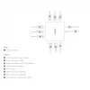 DICOTA D32057 USB Type-C šakotuvas 10000 Mbit/s sidabrinis