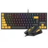 Tracer HORNET 87 klaviatūra Pelė įtraukta Žaidimų USB QWERTY anglų Juoda, Geltona