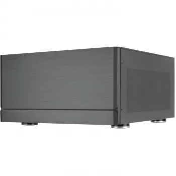 SidabrinėStone Crown 04 PC korpusas SST-CW04TB — HTPC formos faktorius, SSI-EEB palaikymas, tamsiai pilkas