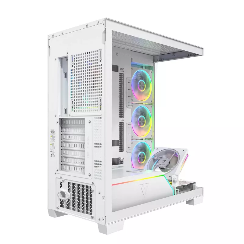 Modecom Volcano Stellar Plus ARGB Midi 5F Baltas