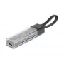 DELOCK USB 3.2 Gen 1 (3.1 Gen 1) 4 prievadų šakotuvas su Type-A + Type-C priegloba (5000 Mbit/s) juodas/skaidrus