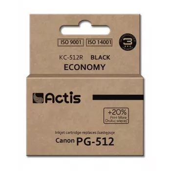 Actis KC-512R rašalas (pakaitalas Canon PG-512; Standard; 15 ml; juodas)