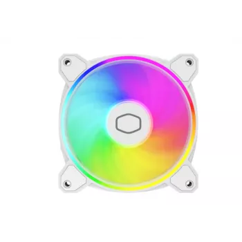 Cooler Master MasterFan MF120 Halo2 Balta Edition 120 mm ARGB korpuso ventiliatorius