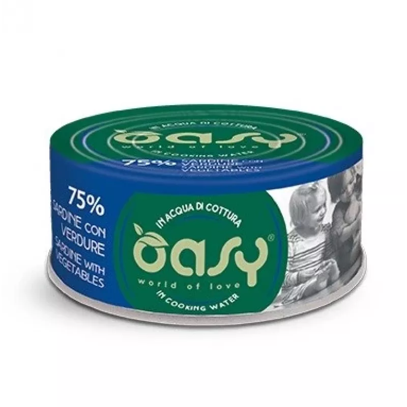 Oasy More Love Sardinė su daržovėmis 70 g