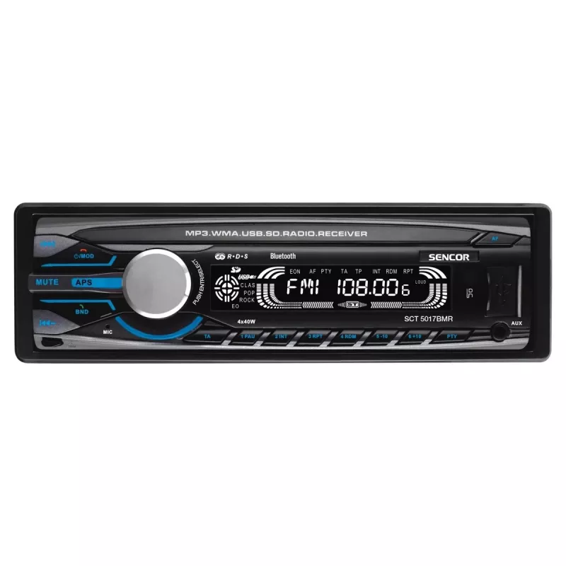 Automobilinis radijo grotuvas MP3 USB SD AUX SCT 5017BMR