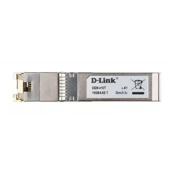 D-Link SFP+ 10GBASE-T varinis siųstuvas-imtuvas, varinis, 10000 Mbit/s, SFP+, T, 30 m, 10 Gigabit Ethernet