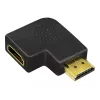 HDMI lyties keitiklio adapteris LOGILINK AH0008 — HDMI į HDMI, juodas, paauksuoti kontaktai