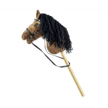 Žirgas ant pagaliuko Hobby Horse tamsiai ruda