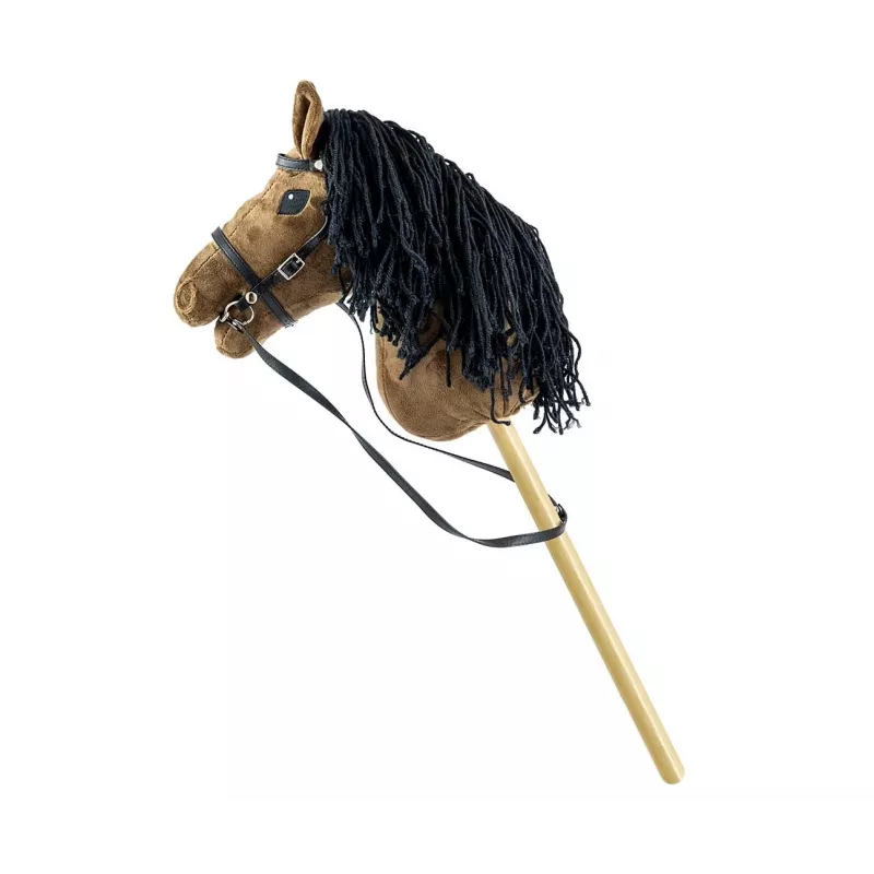 Arkliukas ant pagaliuko Hobby Horse tamsiai rudas