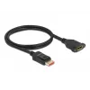 DisplayPort ilgintuvo kabelis su skydiniu laikikliu DeLOCK 87095 8K 60 Hz 1 m