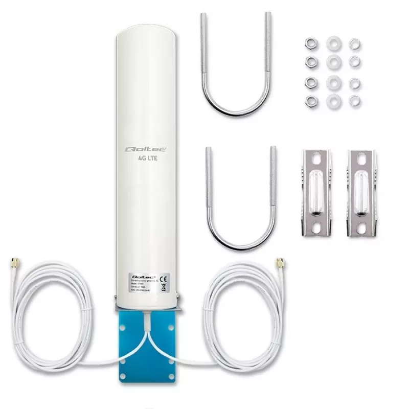 Visakryptė 4G LTE dviguba antena QOLTEC 57045 12 dBi