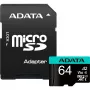 Flash atmintinė ADATA 64GB MicroSDXC UHS-I Premier Pro