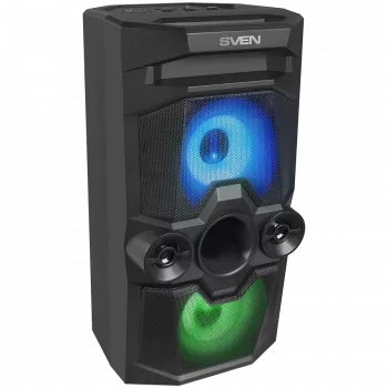 Garsiakalbis SVEN PS-650, juodas (50W, TWS, Bluetooth, FM, USB, microSD, LED ekranas, 4000mAh)
