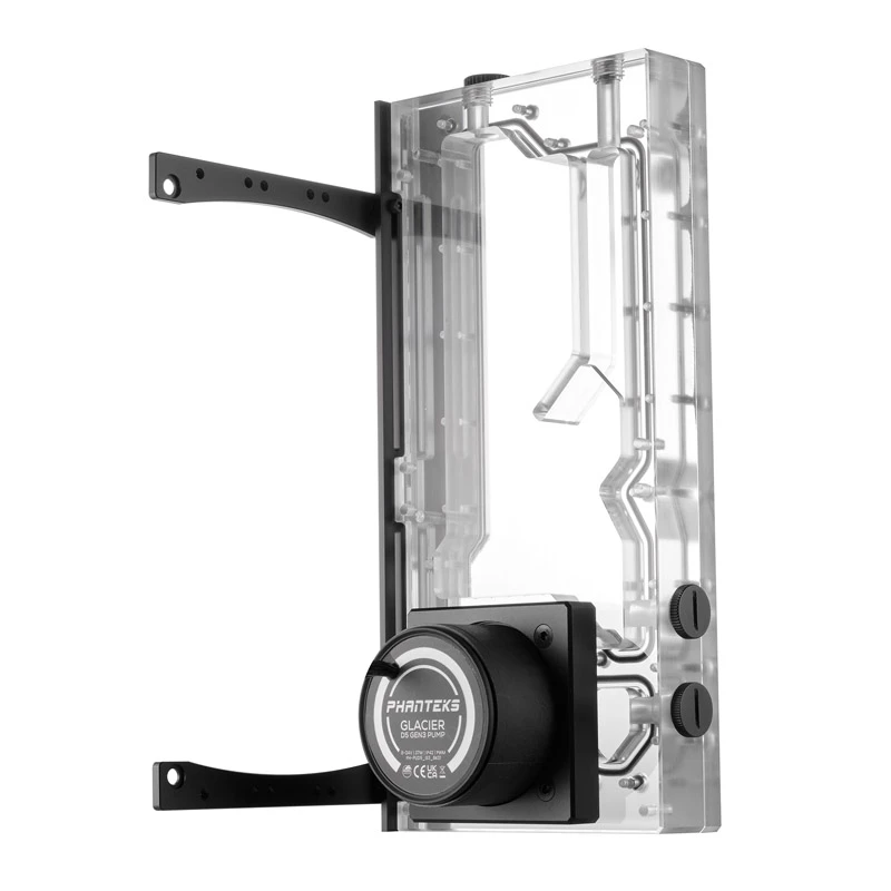 Phanteks R260C rezervuaras - permatoma akrilo galinė plokštė D5 ARGB-LED