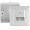 Išvado dėžutė RJ-45 balta ShiverPeaks BS74251-SET