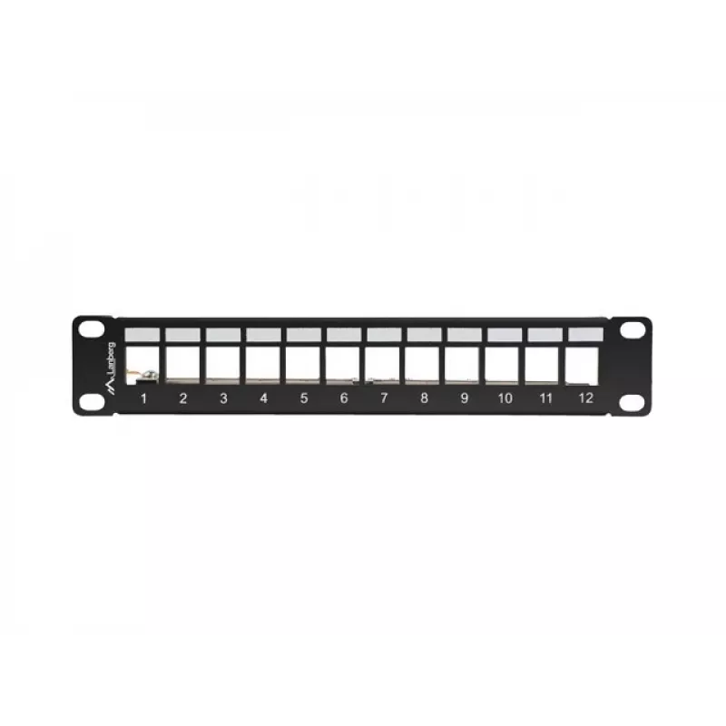 Komutacinis skydelis LANBERG PPKS-9212-B 12 prievadų 1U 10 colių FTP