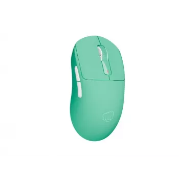 Belaidė pelė Fury Tanto T4 mėtų žalia — reguliuojama DPI, USB imtuvas, ergonomiškas dizainas