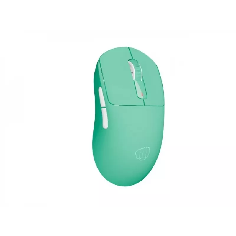 Belaidė pelė Fury Tanto T4 mėtų žalia — reguliuojama DPI, USB imtuvas, ergonomiškas dizainas