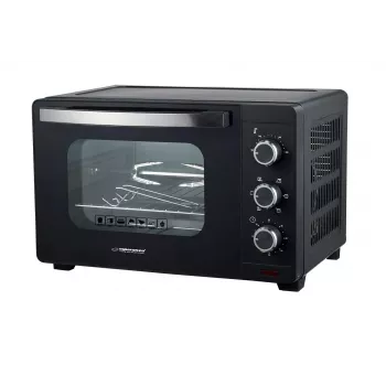 Mini krosnelė ESPERANZA EKO006N – 25 l kompaktiška elektrinė stalviršio krosnelė, 1600 W, konvekcinė, sukamieji valdikliai