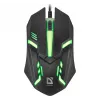 Laidinė optinė pelė DEFENDER CYBER MB-560L — abiem rankoms tinkama, 1200 DPI, USB Type-A, 2 mygtukai, juoda
