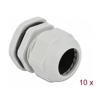 Kabelio sandariklis DeLOCK 60227 pilkas plastikinis 10 vnt.