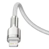 Baseus Cafule laidas 2 m Lightning į USB C greitas įkrovimas ir duomenų perdavimas