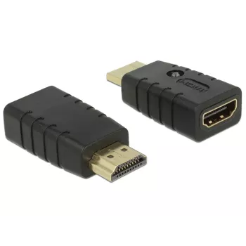 Adapteris HDMI (kištukas) > HDMI (lizdas), EDID emuliatorius (juodas)