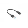 USB kabelis Lanberg AD-UC-UA-03 USB 3.2 Gen 1 0.15 m
