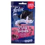 Sausas kačių skanėstas Felix Play Tubes su kalakutiena ir kumpiu 50 g — mėsingas kąsnelis suaugusioms katėms, 35% baltymų, 19,5% riebalų