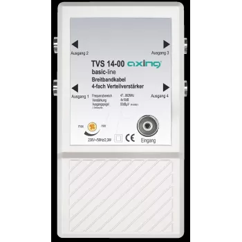 TV signalo stiprintuvas Axing TVS014001 IEC jungtis kintamoji srovė 3W