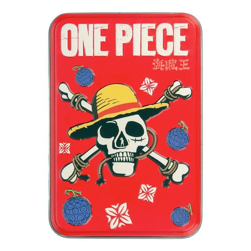 Lošimo kortos Paladone One Piece metalinėje dėžutėje – standartinio kaladės dydžio