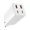 Sieninis greitasis įkroviklis Baseus GaN6 Pro 100W su 2× USB-A ir 2× USB-C