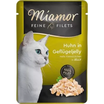 MIAMOR Feine Filets Chicken with poultry jelly - drėgnas kačių ėdalas - 100g