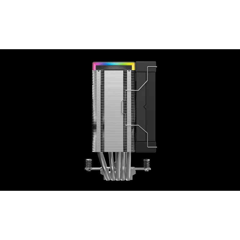 Oro aušintuvas DeepCool AK500S Digital SE — 120 mm ventiliatorius, palaiko LGA1700/AM5/AM4 ir Intel LGA115x/1200 lizdus, juodas