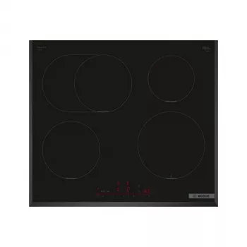 Indukcinė kaitlentė Bosch PIF651HC1E, 60 cm, 4 zonų, jutiklinis valdymas, juoda, 7400 W prijungimo galia