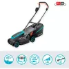 Akumuliatorinė vejapjovė PowerMax 37/36V P4A paruošta naudoti rinkinys, 36 voltų (2x18V) (juoda/pilka, 2x ličio jonų baterija 4,0Ah, POWER FOR ALL ALLIANCE)