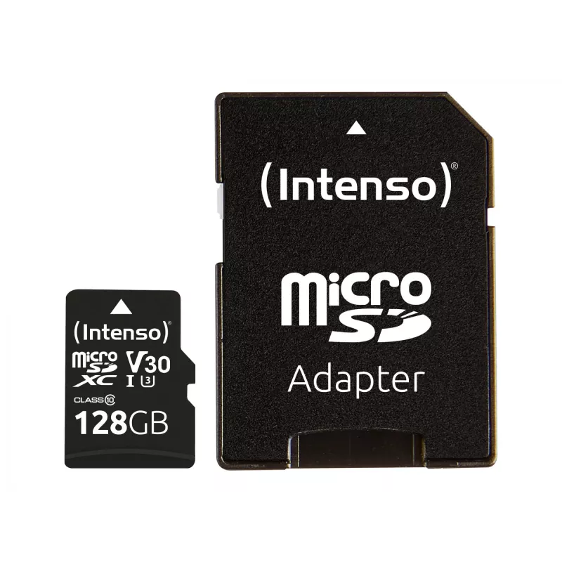 ATMINTIES KORTELĖ MICRO SDXC 128 GB C10/SU ADAPTERIU 3433491 INTENSO