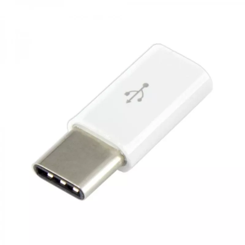 Sbox AD.USB-C W Micro USB 2.0 F. -> TYPE C M. Balta