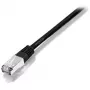 Equip Cat.5e SF/UTP kryžminis pataisos kabelis, 1 m, Cat5e, SF/UTP (S-FTP), RJ-45, RJ-45, juoda