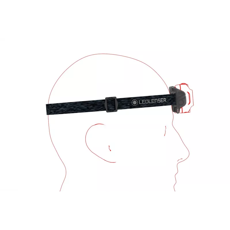 Ant diržo uždedamas žibintuvėlis Ledlenser HF4R Core Juoda LED IP68 20 lm