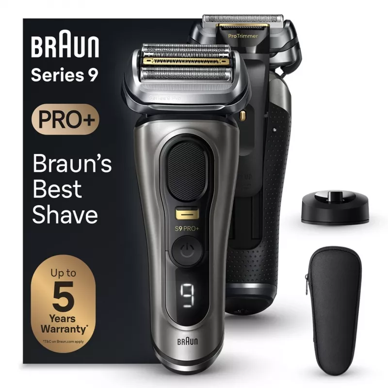 Braun Series 9 Pro+ 9515s elektrinė barzdaskutė – šlapiai ir sausai, metalinė