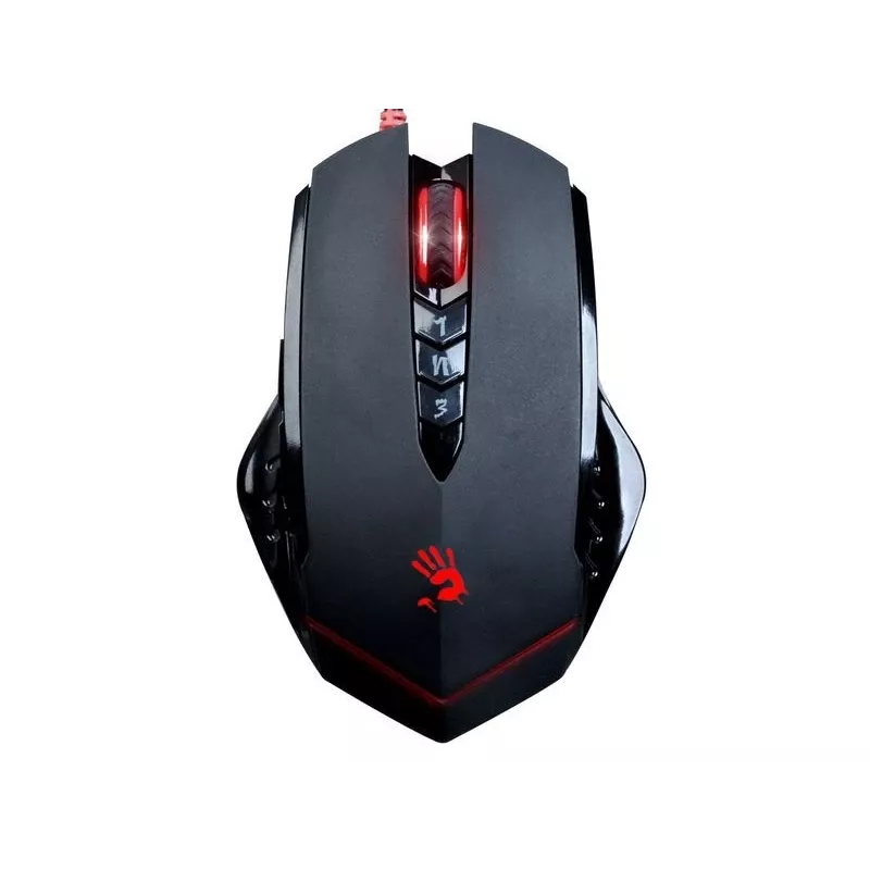 Žaidimų pelė A4Tech Bloody V8m — 3200 DPI, 8 mygtukai, V-Track optinė, USB Type-A, juoda