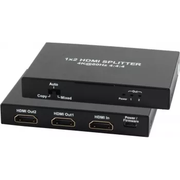 HDMI skirstytuvas ShiverPeaks 1x įėjimas 2x išėjimai 4K 60Hz