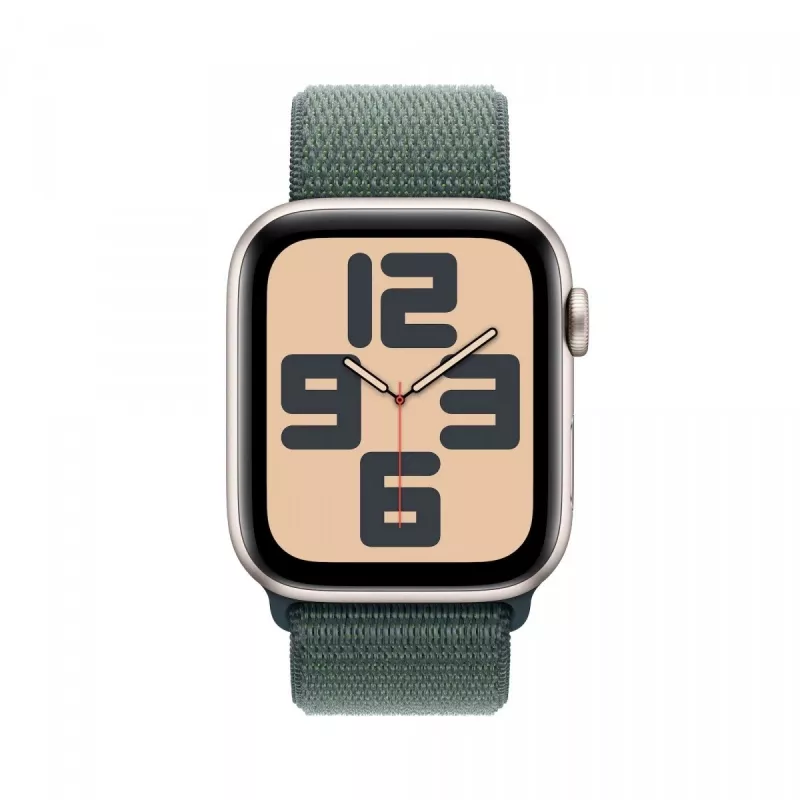 Watch SE GPS 44 mm Starlight Aliuminio korpusas su ežero žalios spalvos sportine kilpa