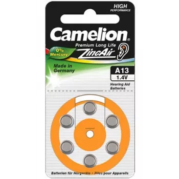 Camelion A13/DA13/ZL13 cinko-oro celės, 6 vnt.