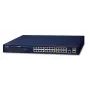 PLANET GS-4210-24P2S - Komutatorius - Valdomas - 24 x 10/100/1000 (PoE+) + 2 x Gigabit SFP - montuojamas į stovą - PoE+ (GS-4210-24P2S)