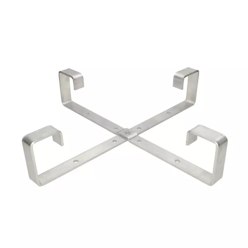 Kabelių laikiklis Extralink keturių atramų aliuminio rėmas S500 — 500 x 500 x 70 mm, stalo/sienos, aliuminis