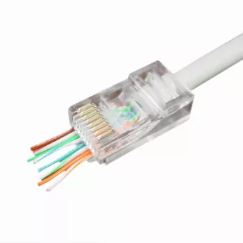 Laidų jungtis Gembird LC-PTU-01/100 8P8C RJ45 skaidri